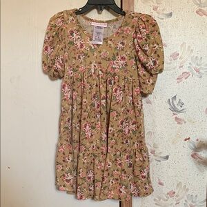 Chic Floral Puff Sleeve Dress